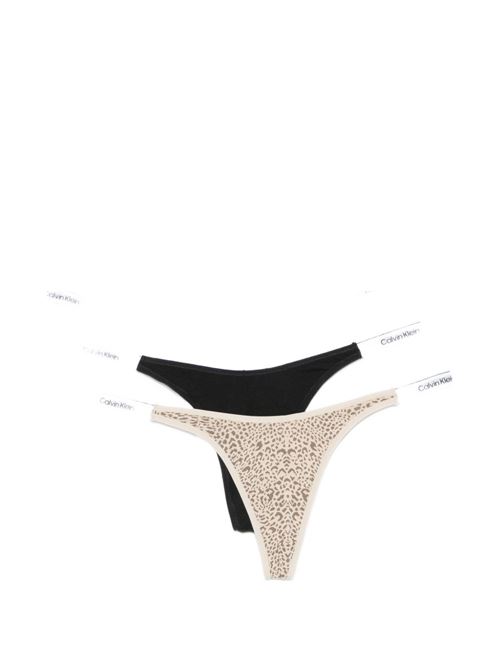 Thong donna Calvin Klein 3 pack multicolor dipped Calvin Klein | LV00QD53943RN